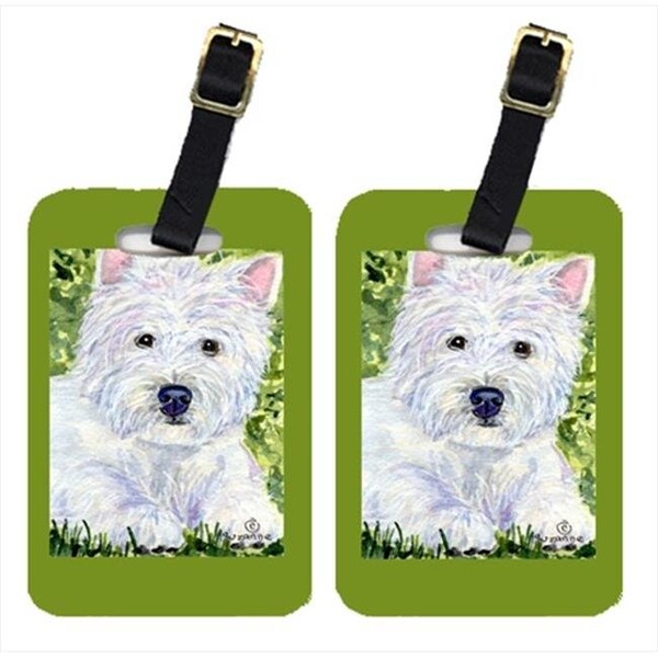 Carolines Treasures Carolines Treasures SS8835BT Westie Luggage Tag - Pair 2; 4 x 2.75 In. SS8835BT - main
